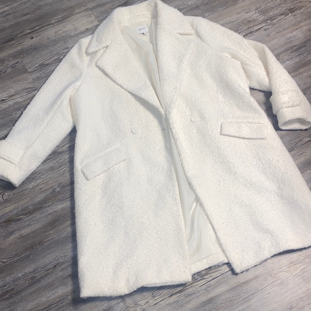 NWOT NINE WEST Elegant White Coat XXL